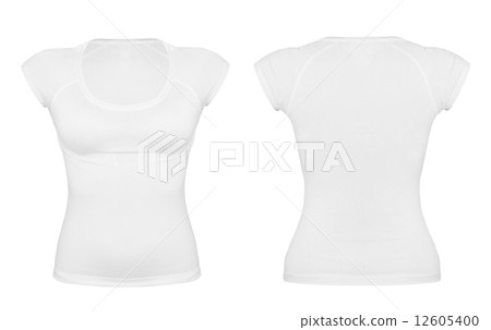 Front and back white t-shirt 12605400