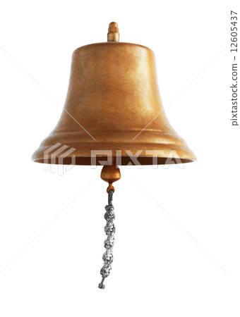 Antique brass ship's bell 12605437