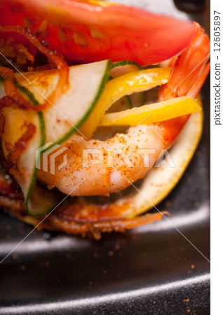 colorful prawn shrimps appetizer snack colorful prawn shrimps appetizer snack 12605897