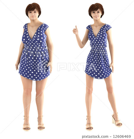 permingzengo001飲食前後真正的3D CG插圖素材 12606469