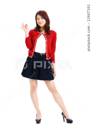 OL of red cardigan OL of red cardigan 12607161