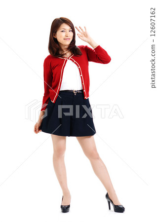 OL of red cardigan OL of red cardigan 12607162