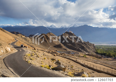 High altitude road in Himalayas 12607703