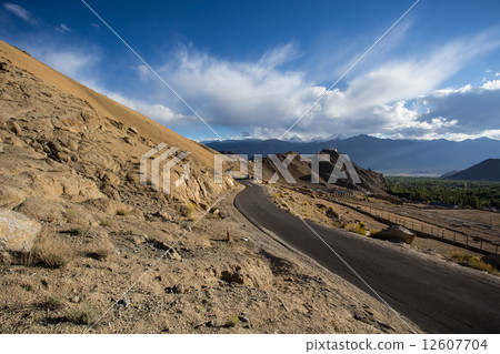 High altitude road in Himalayas High altitude road in Himalayas 12607704