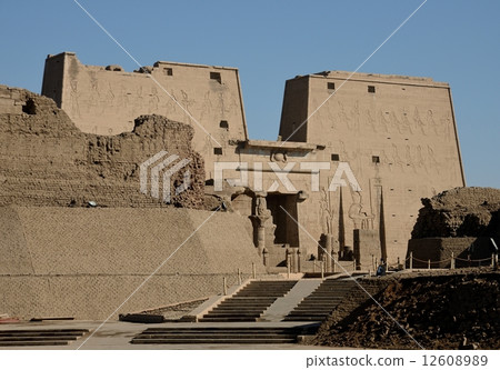 Horus temple ruins entrance 12608989