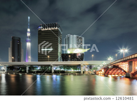 Light up of the sky tree Light up of the sky tree 12610481