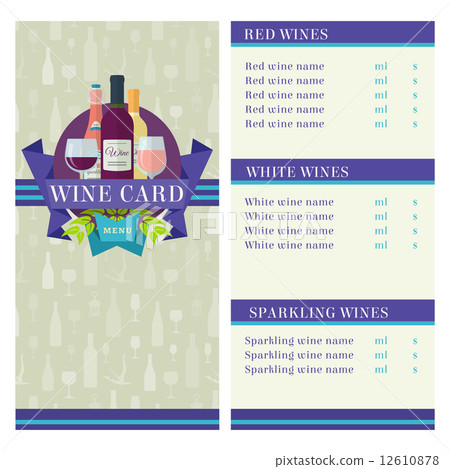 Wine Card template Wine Card template 12610878