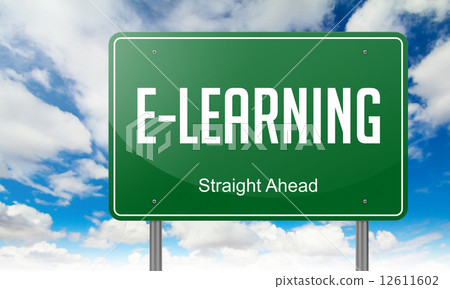 E-Learning on Highway Signpost. - Stock Illustration [12611602] - PIXTA