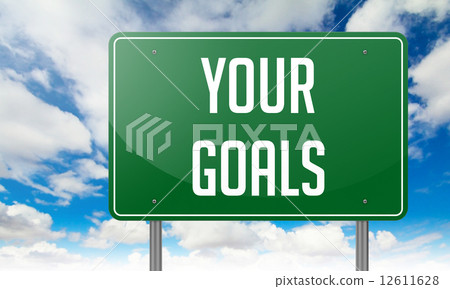 Your Goals on Highway Signpost. 12611628