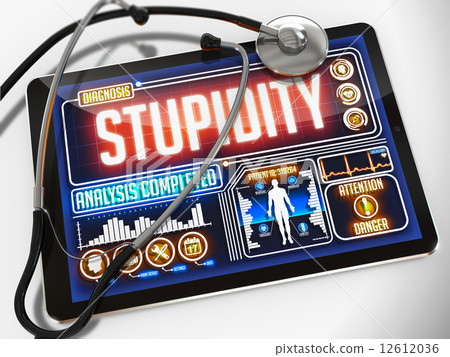 Stupidity on the Display of Medical Tablet. 12612036