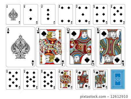 Poker size Spade playing cards plus reverse Poker size Spade playing cards plus reverse 12612910