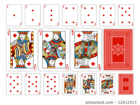 Poker size Diamond playing cards plus reverse Poker size Diamond playing cards plus reverse 12612913