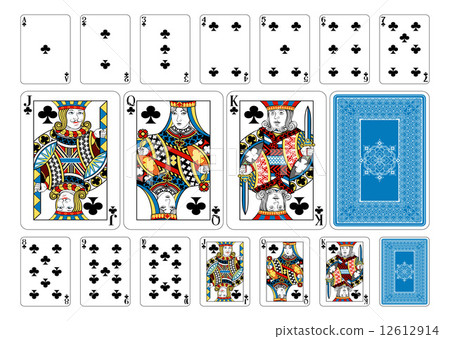 Poker size Club playing cards plus reverse 12612914