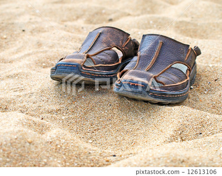 Shoes on sand. 12613106