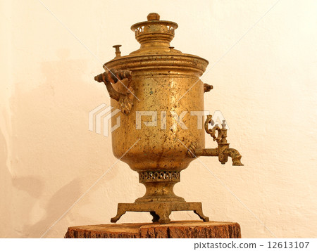 Old brass samovar. 12613107