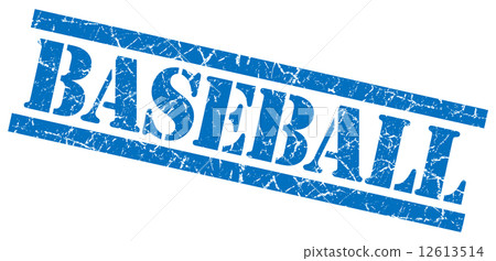 baseball blue square grungy isolated rubber stamp baseball blue square grungy isolated rubber stamp 12613514