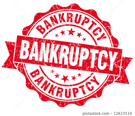 Bankruptcy red grunge vintage seal Bankruptcy red grunge vintage seal 12613519
