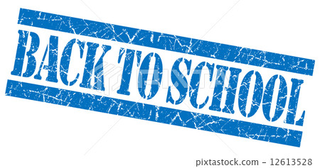 Back to school grunge blue stamp Back to school grunge blue stamp 12613528