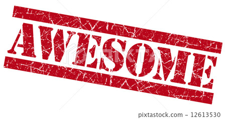 Awesome grunge red stamp Awesome grunge red stamp 12613530