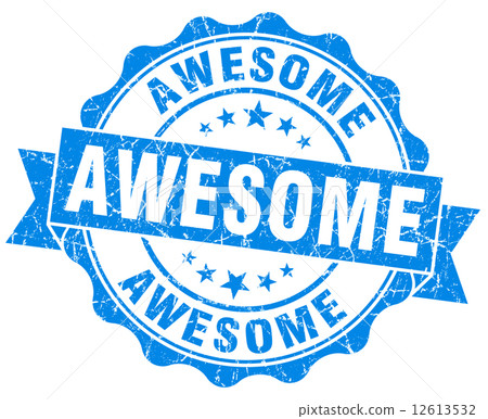 awesome blue grunge stamp awesome blue grunge stamp 12613532