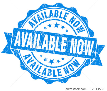 available now blue grunge stamp 12613536