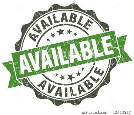 Available green grunge retro style isolated seal 12613537