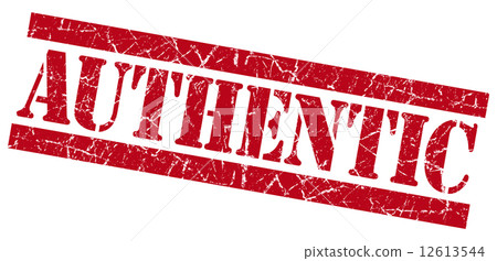 Authentic grunge red stamp Authentic grunge red stamp 12613544