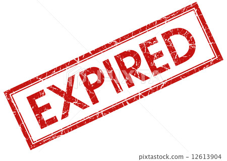 expired red square stamp 12613904