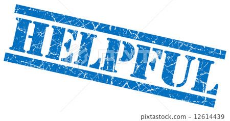 helpful blue grungy stamp on white background helpful blue grungy stamp on white background 12614439