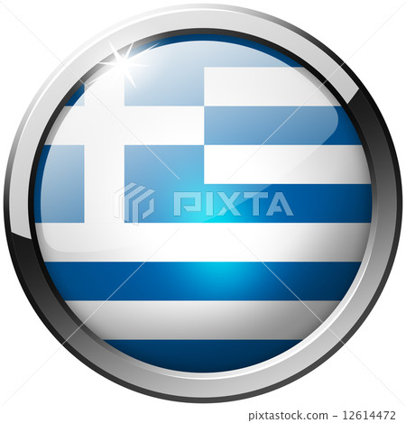 Greece Round Metal Glass Button 12614472