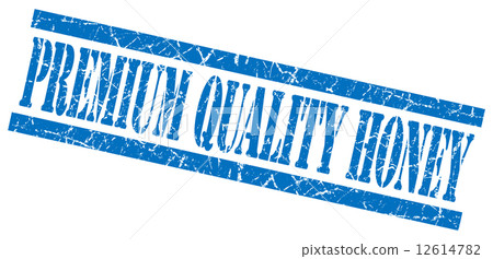 premium quality honey blue grungy stamp on white background premium quality honey blue grungy stamp on white background 12614782