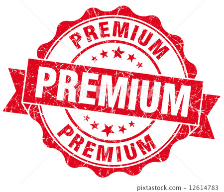 Premium grunge round red seal Premium grunge round red seal 12614783