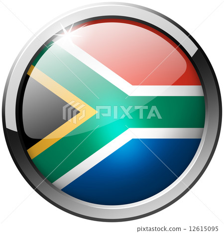 South Africa Round Metal Glass Button 12615095