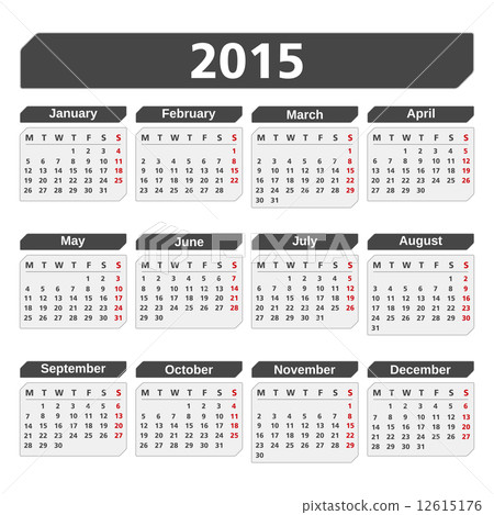 2015 Calendar 2015 Calendar 12615176