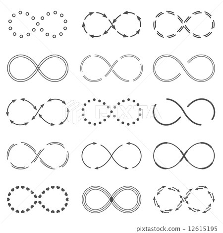 Infinity Symbols - Stock Illustration [12615195] - PIXTA