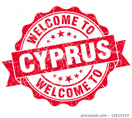 Welcome to Cyprus red grungy vintage isolated seal Welcome to Cyprus red grungy vintage isolated seal 12615419