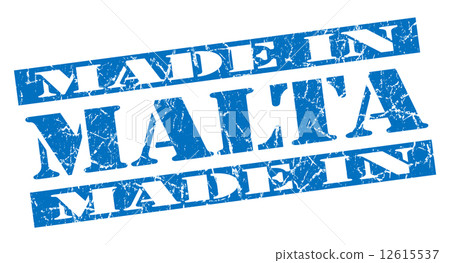 made in Malta grunge blue stamp made in Malta grunge blue stamp 12615537