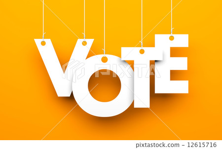 Vote metaphor. Letters on strings 12615716