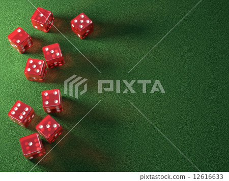 Red Dice Green Table 12616633