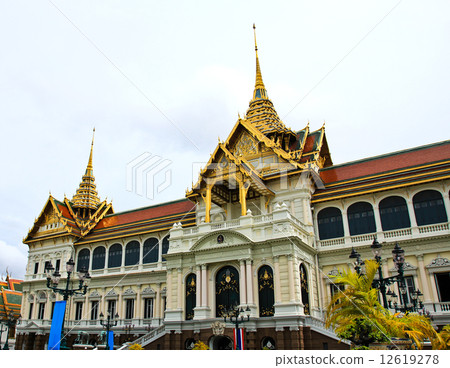 The Royal Grand Palace (Wat Phra Kaew) in Bangkok, Thailand 12619278