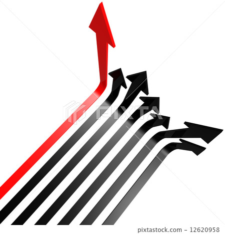 Red black line arrow Red black line arrow 12620958