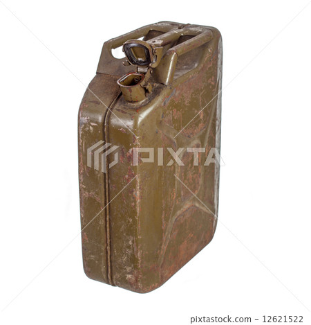 Old rusty opened gasoline canister Old rusty opened gasoline canister 12621522