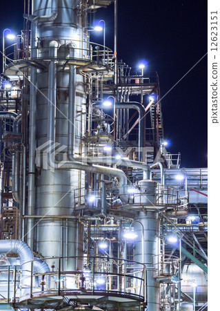 Yokkaichi Complex factory night view Yokkaichi Complex factory night view 12623151