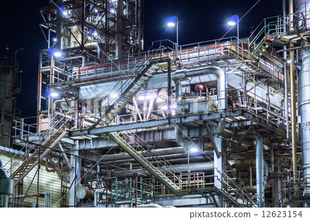 Yokkaichi Complex factory night view Yokkaichi Complex factory night view 12623154