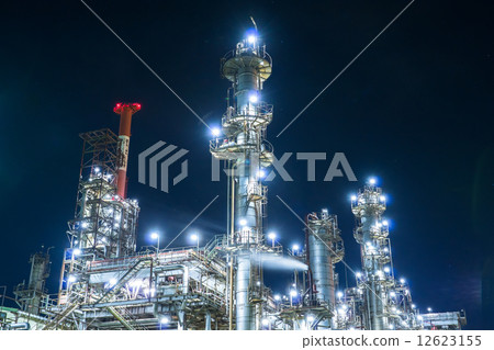 Yokkaichi Complex factory night view Yokkaichi Complex factory night view 12623155