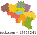 Map of Belgium 12623241