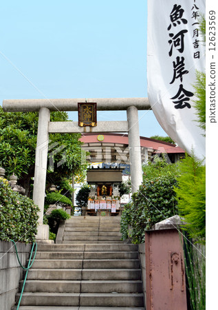 Fish market water shrine in Tsukiji (Chuo Ward, Tokyo) 12623569