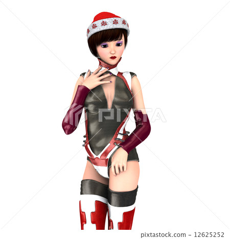 Santa Claus hat woman 12625252