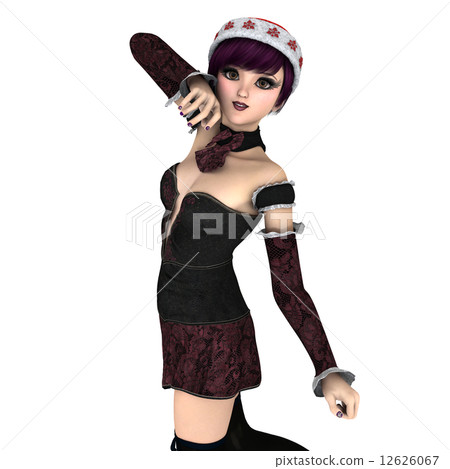 Santa Claus hat woman 12626067