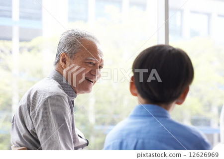 Grandfather and Boy 12626969